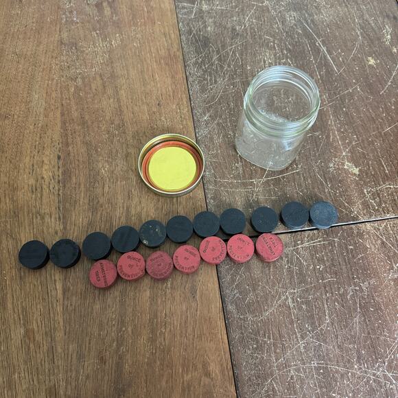 Armstrong Tires Rubber Checkers Ounce of Prevention Advertising Kerr Mason Jar - Picture 8 of 10